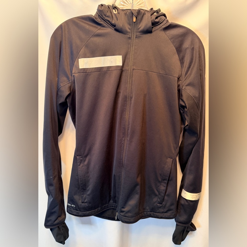 Nike Element Women’s XS Running Jacket Zip Black‎ Dri-FIT Reflective 503149-010